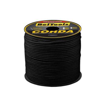 Imagem de Corda Seda Preta Carretel 4mm 220 metros Beltools
