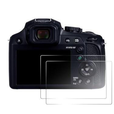 Imagem de pssped 2 peças protetoras de tela compatíveis com câmera Panasonic LUMIX FZ82 FZ80 ZS70 TZ90 TZ95 FZ80D FZ82D FZ85 FZ85D TZ85, película de tela de vidro temperado de dureza 9H de 0,25 mm, impressão de