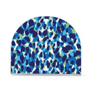 Imagem de JUZIHAI Suporte de guardanapo de leopardo para mesa dispensador de guardanapo de acrílico para mesa suporte de lenços independente para cozinha sala de jantar bar festa decoração de casa