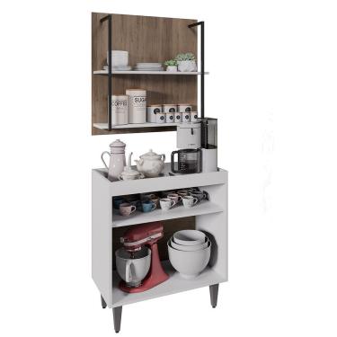 Imagem de Painel Organizador 2 Prateleiras Clara - Ssx Multicoisas Branco - Freijó