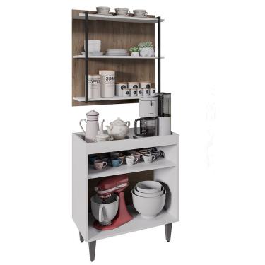 Imagem de Painel Organizador 3 Prateleiras Clara - Ssx Multicoisas Branco - Freijó