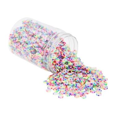 Imagem de Mandala Crafts Kit de contas Heishi de arco-íris de 4 mm para artesanato DIY - 6000 contas planas de disco de argila de polímero para fazer joias, espaçadores redondos, colares e pulseiras da amizade