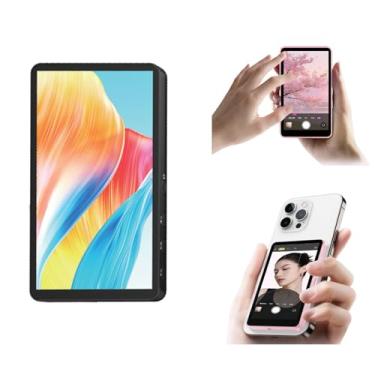 Imagem de Tela do monitor Shimbol P4 Selfie para iPhone e Android, monitor Vlog com câmera traseira magnética, gravação sem fio 1080P e 4K para transmissão ao vivo do YouTube TikTok (preto)