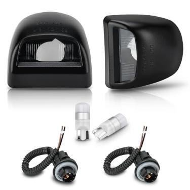 Imagem de Bestview Lente de cobertura de luz de placa de licença de LED com soquete e conjunto de chicote de fios da lâmpada traseira compatível com Chevy Silverado Suburban Tahoe GMC Sierra 1500 2500 3500 HD