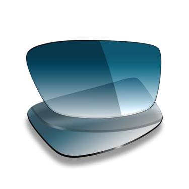 Imagem de Mryok Lentes de reposição UV400 para óculos Oakley Airdrop OX8046 57 mm, HD Polarized, proteção UV, resistente a impactos e ajuste perfeito - Azul degradê
