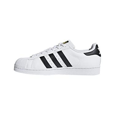 Imagem de adidas Originals Tênis masculino Superstar Boost, Branco/Núcleo preto/branco, 11.5