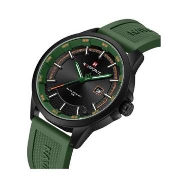 Imagem de Relógio Esportivo Masculino NAVIFORCE Luxuoso Militar De Silicone Borr
