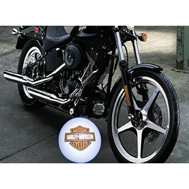 Imagem de 2 x 5ª geração porta de carro motocicleta sombra projetor laser logotipo luz LED para Harley davidson todos os modelos o ano todo