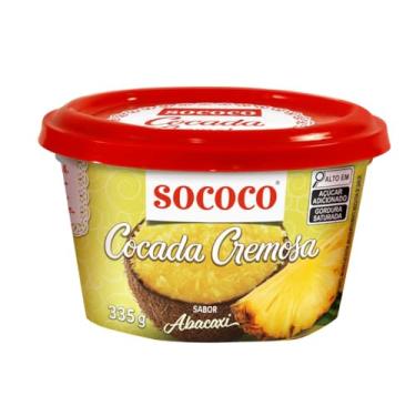 Imagem de Cocada Doce Cremosa de Abacaxi Sococo 335g