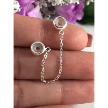 Imagem de Trava Berloque P/ Pulseira 2 Mm Pega Ladrão Prata 925 Maciça - Lojas L