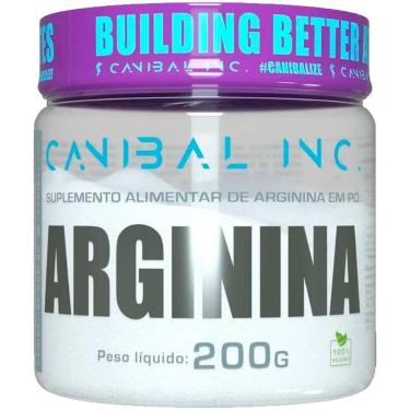 Imagem de Arginina Em Pó Aminoacido Essencial Pote 200g Canibal Inc-Unissex