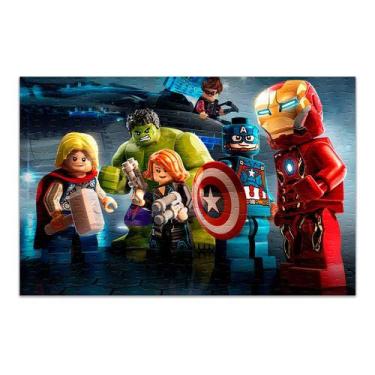 Imagem de Quebra-cabeça Personalizado Lego Avengers 120 Peças