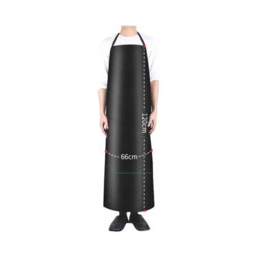 Imagem de Avental De Couro PVC Impermeável E À Prova De Óleo, Avental De Limpeza