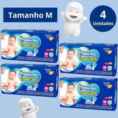 Imagem de Fralda Calça Mamypoko Super Seca Azul 4 Pacotes Tamanho M Com 38 Unida