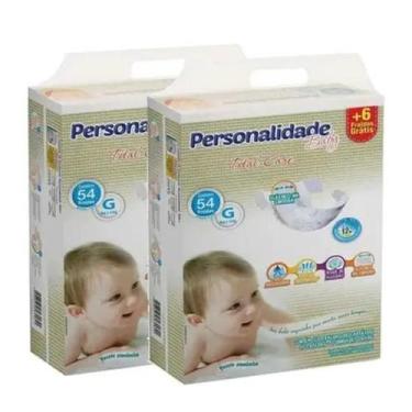 Imagem de Fralda Personalidade Baby Total Care 2 Pacotes Tamanho G Com 108 Unida