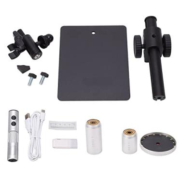 Imagem de Microscópio digital USB 12MP de alta resolução 750X 400X 1500X ampliação com anel de luz para máquinas-ferramentas CNC Liga de alumínio ABS tamanho portátil
