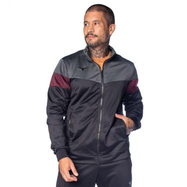 Imagem de Agasalho Masculino Mizuno Root II Preto/Bordô-Masculino
