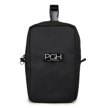 Imagem de Mini Bolsa Maternidade Térmica Porta Mamadeira e Fraldas com Alça para Carrinho BabyGo (Preto)