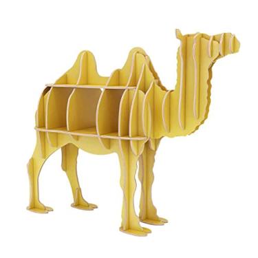 Imagem de Prateleira aberta para livros, unidade de armazenamento resistente, placa de madeira, forte capacidade de carga, ornamentos decorativos para sala de exposições de livraria