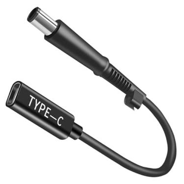 Imagem de Cabo HP USB C PD - Adaptador de 7,4 x 5,0 mm macho para DC fêmea 12 V-20 V para laptops