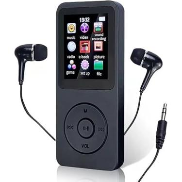 Imagem de MP3 Player Bluetooth 5.0 com Alto-falante Embutido, Rádio FM, Gravador de Voz, E-Book, Slot MicroSD 64GB, segurança, Academia, Caminhada, Corrida