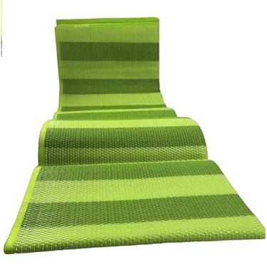Imagem de Esteira de Praia Dobrável 180x90cm com Bolsa Integrada, Tapete Impermeável Portátil para Praia, Piscina e Camping(Verde)