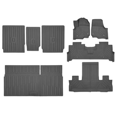 Imagem de xipoqix Tapete de chão de 7 lugares compatível com Ford Expedition Lincoln Navigator 2025 2026 Tapete de carga TPE Forro de porta-malas de reposição para acessórios Ford Expedition 2025 2026