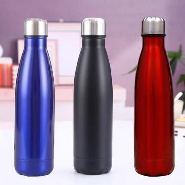 Imagem de Garrafa Térmica Squeeze Academia Aço Inox Parede Dupla750ml A Vácuo Ve