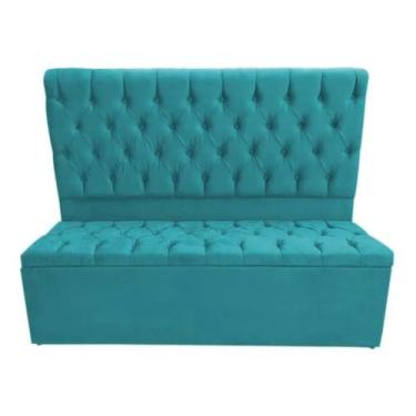 Imagem de Kit Raissa Cabeceira De Cama Box e Calçadeira Baú Casal Queen 160 Cm S