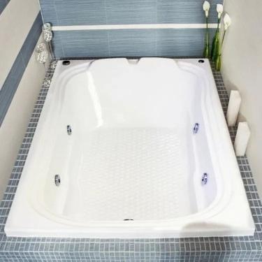 Imagem de Banheira Hidromassagem Dupla 170x110x40cm 220V Gold Line Ouro Fino Branco