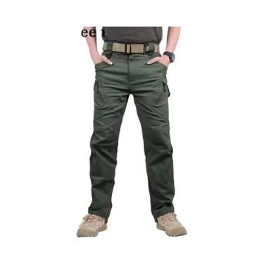 Imagem de Calças Cargo Táticas Impermeáveis Masculinas Com Múltiplos Bolsos Para