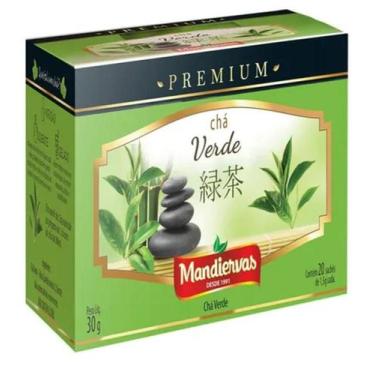 Imagem de Cha Verde Mandiervas 30G Premium 20 Saches