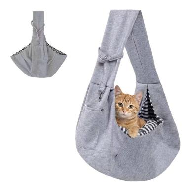 Imagem de Bolsa Canguru Transporte Gato Cachorro Pet Animal Malha Respiravel Tira de Ombro Tecido Confortavel Resistente