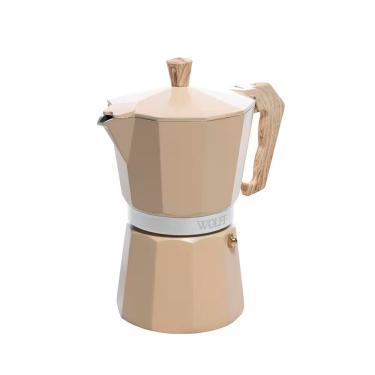 Imagem de Cafeteira Italiana Em Alumínio 6 Doses Wolff Bege