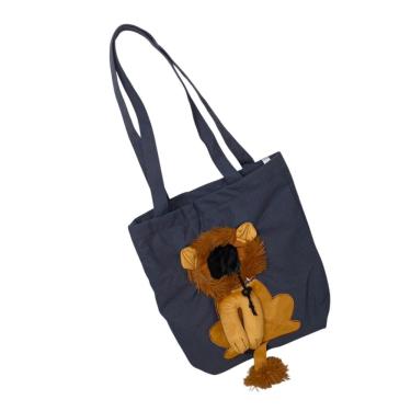 Imagem de Bolsa Transporte Cao Gato Pet Animal Estimacao Bag de Ombro Estampa Leao Passeio Diversao Caminhada Viagem