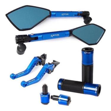 Imagem de Manete Peso Manopla Retrovisor Versys300 Ninja 250 300 400 - Stark Rac