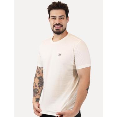 Imagem de Camiseta King & Joe Masculina Basic Script Peito Off White-Masculino