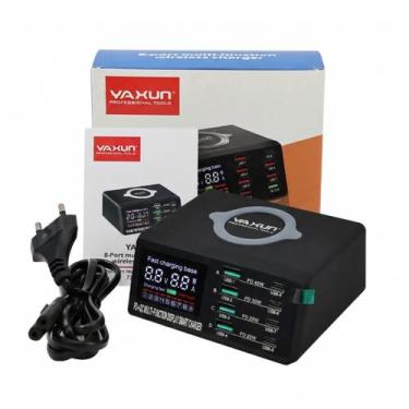 Imagem de Estação de Carregamento YX.X9D Carregador 8 Portas USB e Indução Yaxun