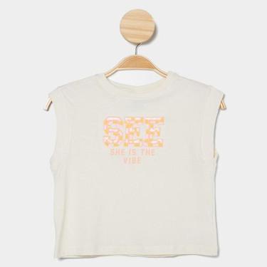 Imagem de Regata Infantil Hering Casual Menina, Amarelo claro, 6A