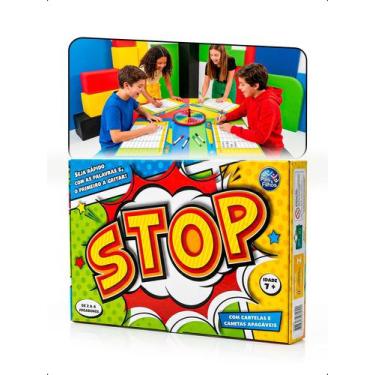 Imagem de Jogo Stop Mesa Tabuleiro Roleta Educativo Infantil Família - Klizz