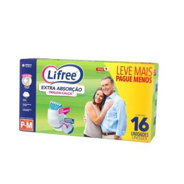 Imagem de Fralda Calça Geriátrica Lifree Extra Absorção P M 16 Unidades - BIGFRA