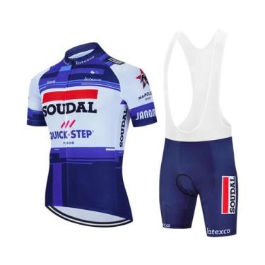 Imagem de Conjunto De Camiseta E Calças De Ciclismo Masculino SOUDAL 2025 Unifor