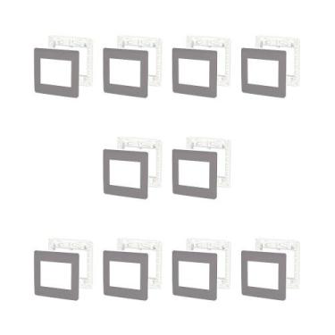 Imagem de Kit 10 Placas 4X4 6 Mód S730203224 Axis Grey Orion Schneider