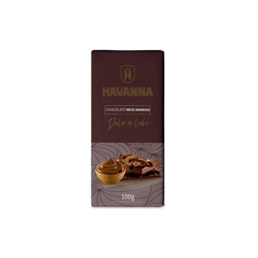 Imagem de Barra de Chocolate Meio Amargo Havanna com Recheio Doce de Leite 100g