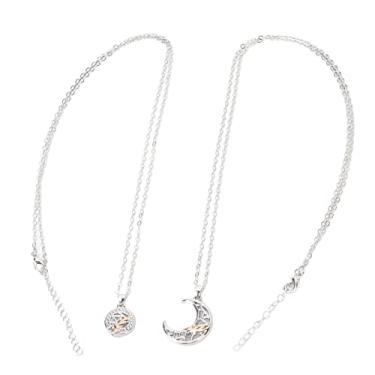 Imagem de Colar Combinando, Sol à Prova de Ferrugem e Lua Elegante Colar Magnético Ajustável de Casal para Melhores Amigos