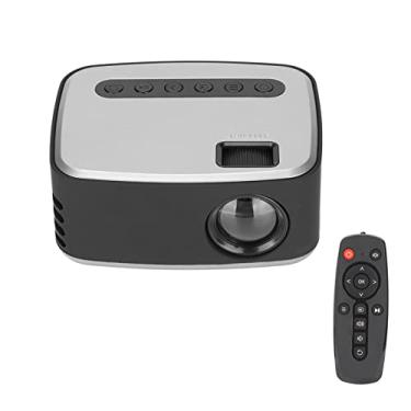 Imagem de Mini projetor, projetor de filme Full HD 1080p projetor portátil de vídeo projetor de vídeo com alto-falantes embutidos, conectividade multimídia de 2 W com smartphone, TV Stick Laptop (EUA)