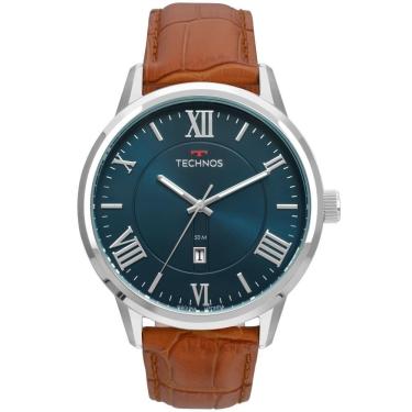 Imagem de Relógio Masculino Technos Steel 2115MTX/0A 47mm Couro Marrom