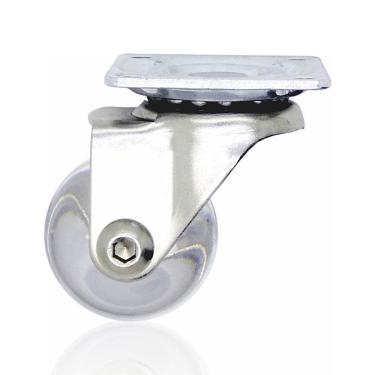 Imagem de Pé Rodízio Pequeno Silicone Base Ferro 3,5cm PRD-07 Wiler-K