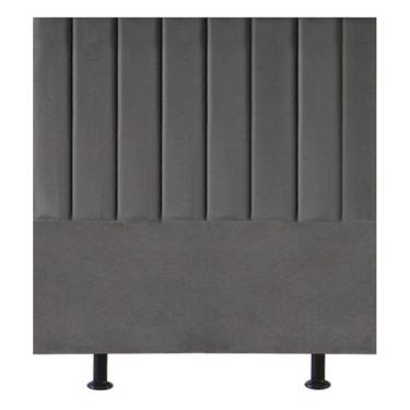 Imagem de Cabeceira de Cama Solteiro Box Estofada 100 cm Karla Suede