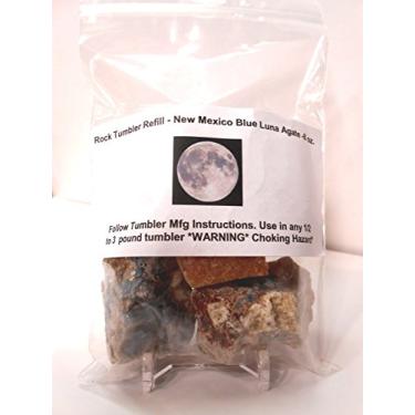 Imagem de Rock Tumbler Gem Refil Kit Novo Mexico Azul "Luna" Agata Aspera 240ml